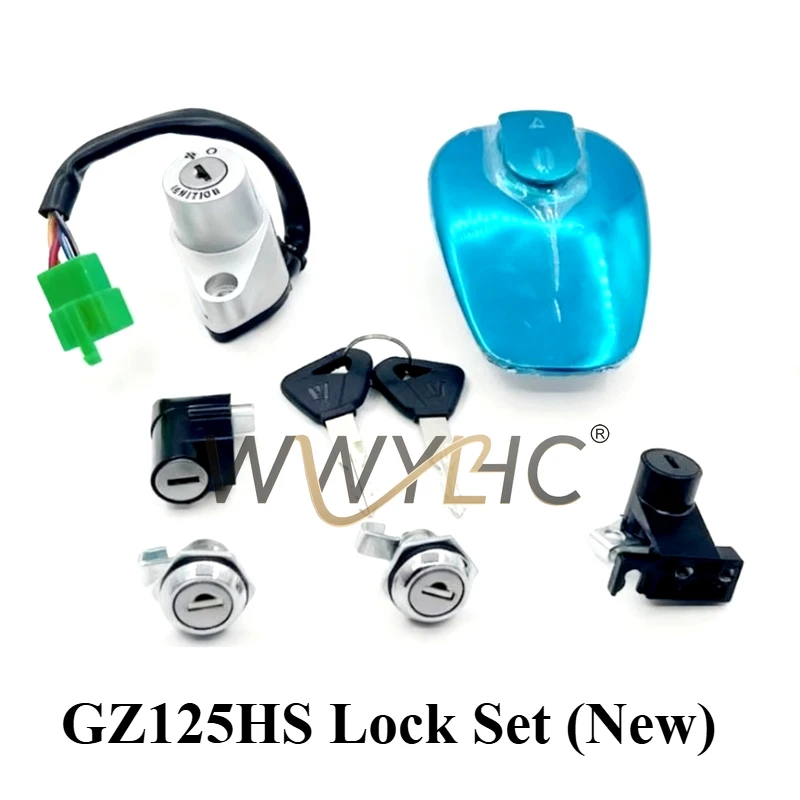 Suitable for Suzuki Yueku GZ150-A Set Lock, Fuel Tank Cover GZ125HS American Prince Electric Door Lock Side Box Lock