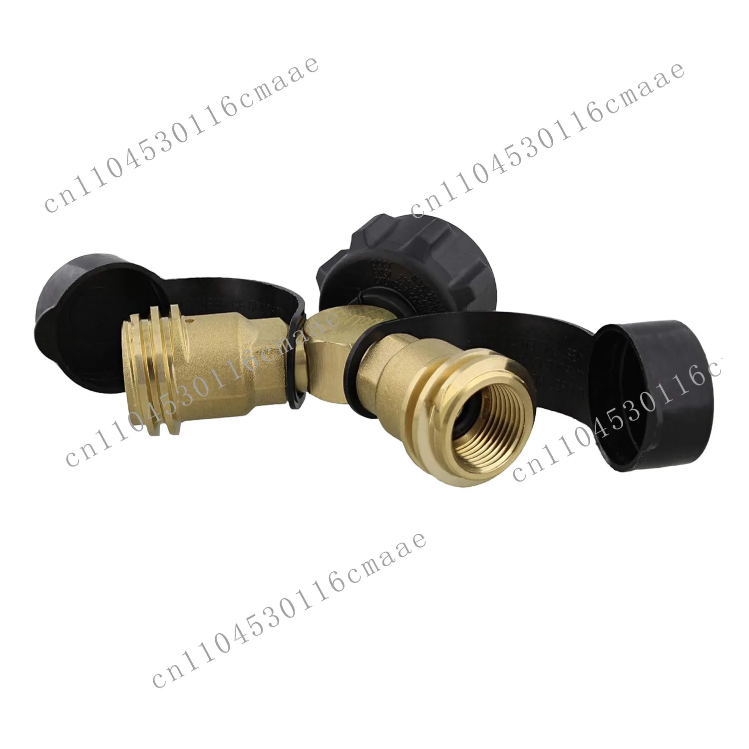 Retail Y-type propane adapter, brass tee QCC to POL oven accessories Starting from 5 pieces