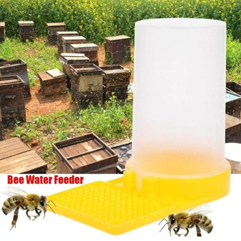 1set Beekeeping Feeder Honey Bee Feeders Feeding Drinker Plastic Tool Drinking Water Waterer Watering  Bees Tools Supplies