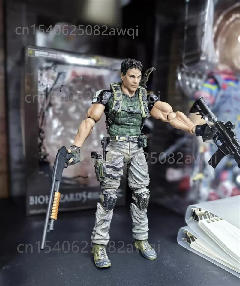 Play Arts PA Chris Redfield Action Figure Biohazard 5 Character Chris Redfield Articulated Joint Movable Collectable KO Model - view 3