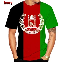 Summer New Style Afghanistan Flag 3D Printing T-shirt Men's And Women's Clothing O Neck Short Sleeve Tops Streetwear T Shirt Tee