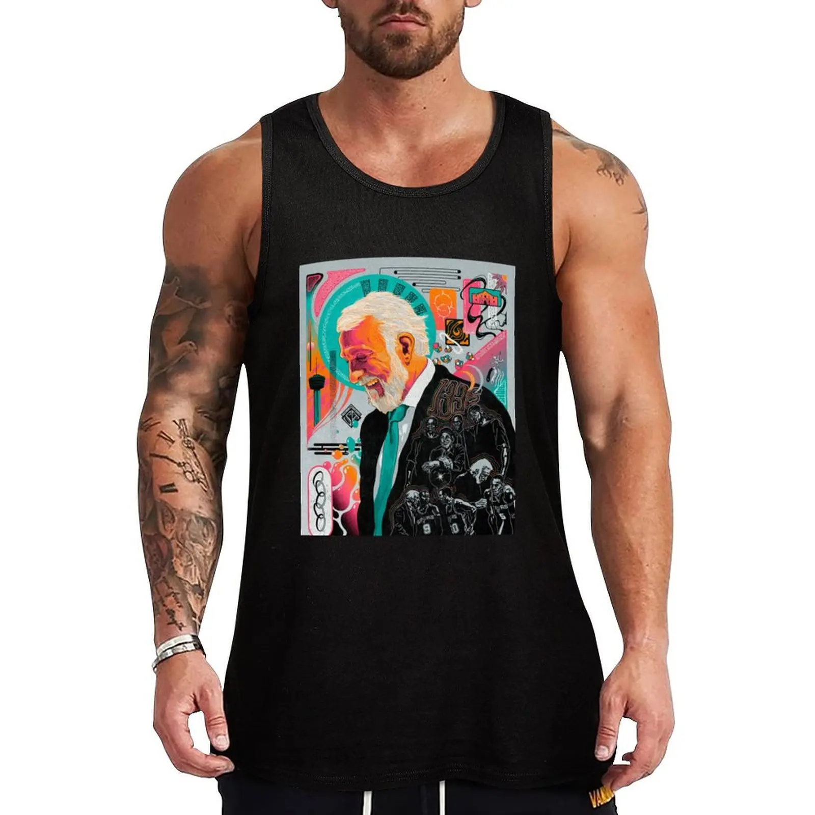 

Gregg Popovich Tank Top vest men sleeveless vests men clothing cool things