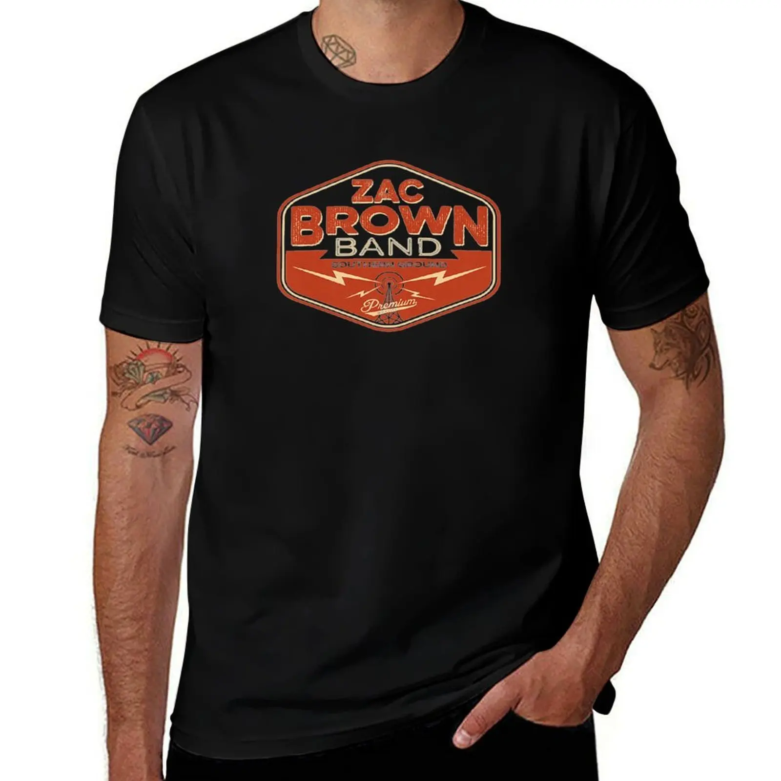 Zac Brown Band - Radio Tower T-Shirt funny t shirts dark humor man t shirt heavy cotton T-Shirt