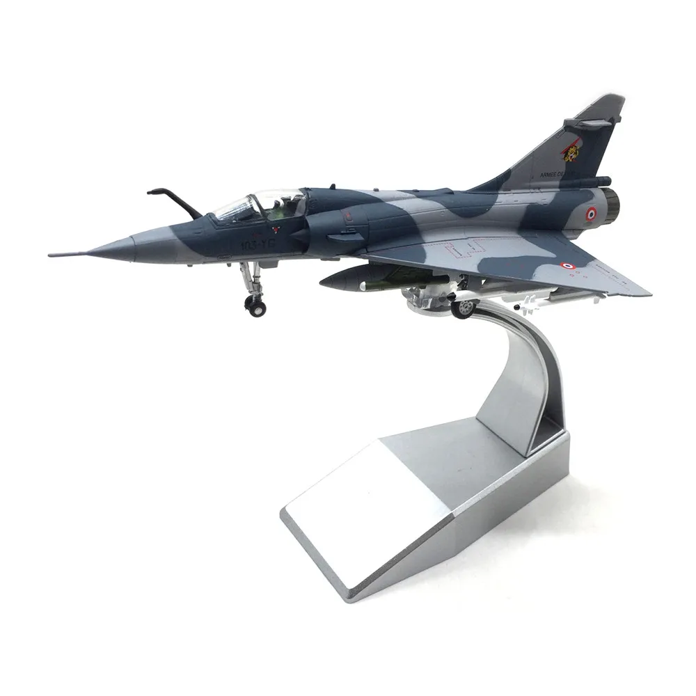 Military French Mirage 2000 Fighter 1/100 Scale Model With Stand Alloy Plane Collection For Man