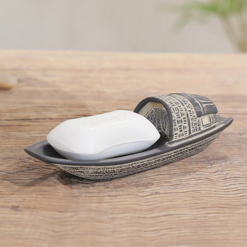 

New Chinese Creative Soap Box Soap Dish Artistic Personality Bathroom Toilet Shelf Washstand Decorative Ornaments