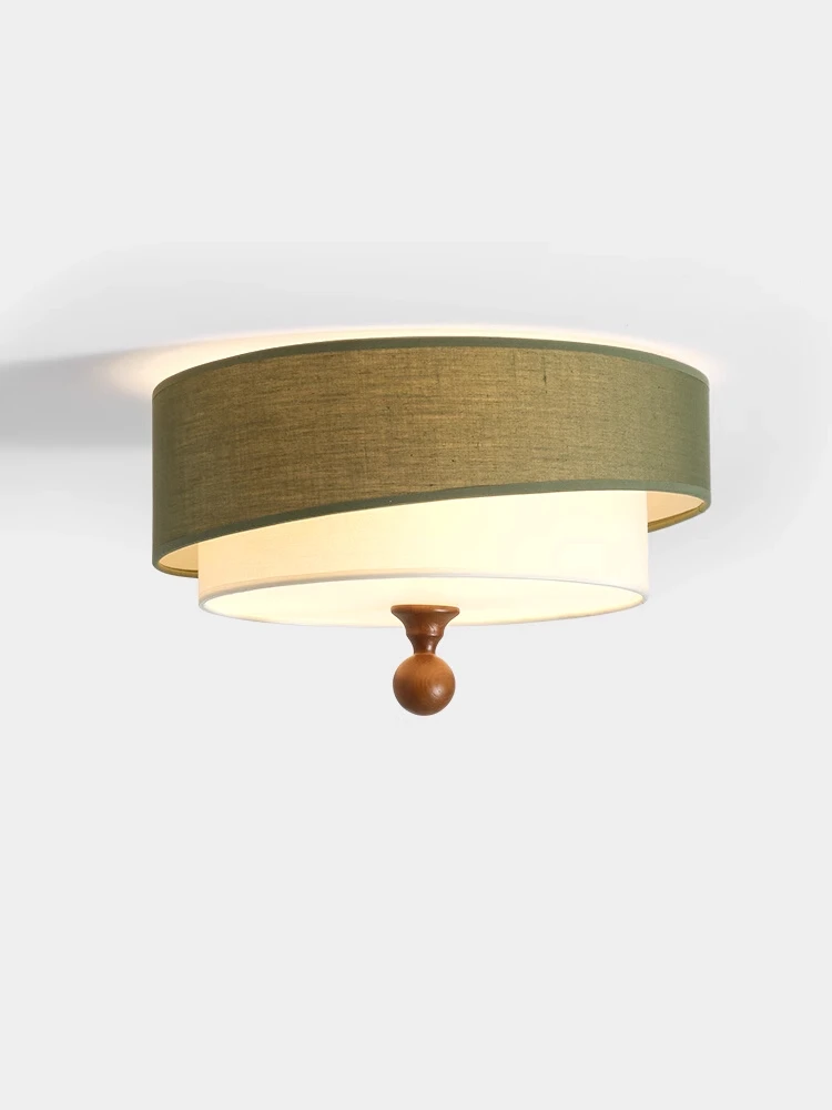 

Vintage Cloth Japan Ceiling Light Retro Fabric Bedroom Ceiling Lamp Hotel Restaurant Wabi Sabi Drco Light Living Room Mood Light