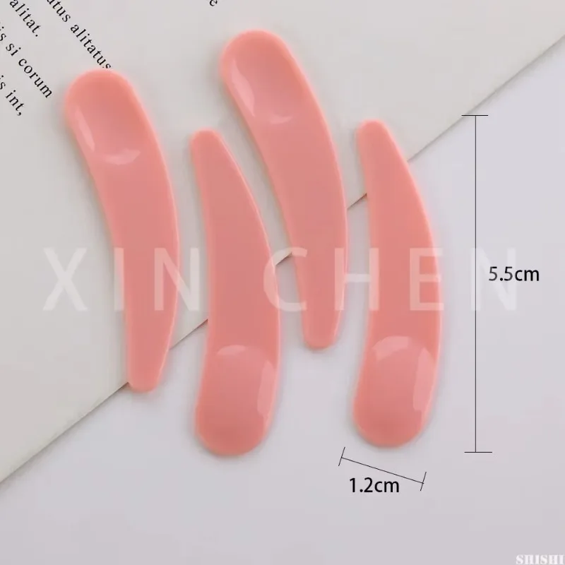 100 Uds Mini espátula para máscara cosmética cuchara curva desechable máscara de maquillaje crema cuchara crema para ojos palo maquillaje kits de herramientas de belleza facial