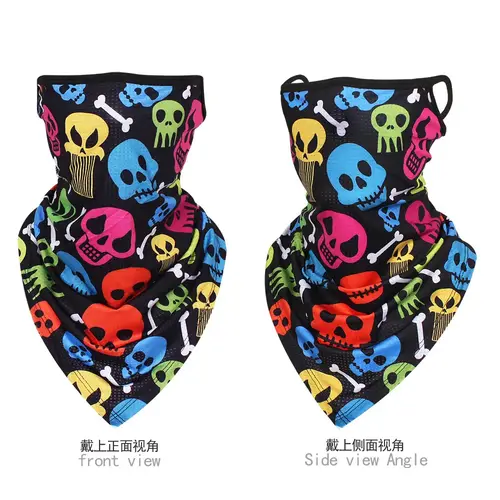 Multi-function Motorcycle Face Scarf Skull Masks Cycling Neck Gaiter Cover Mesh Tube Sport Sunscreen Men Women Bandana Balaclava - Image 24