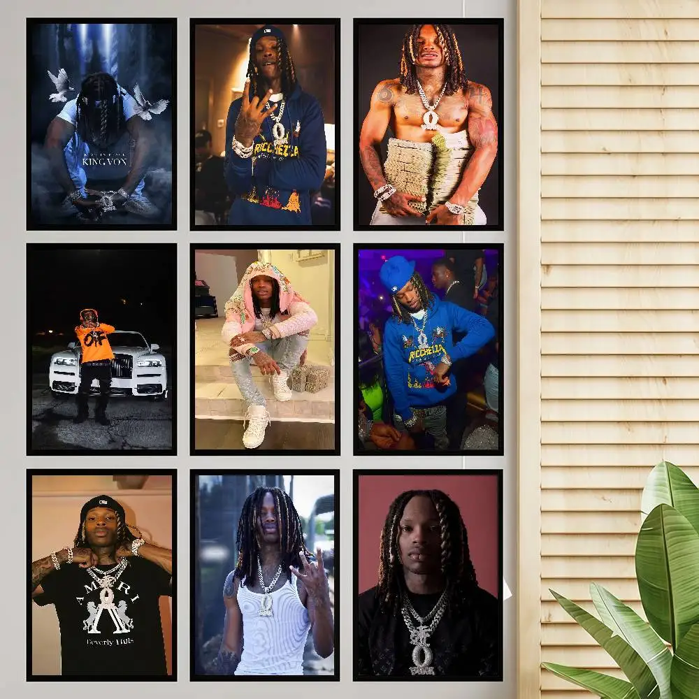 K-King Rapper Von Selbstklebendes Kunstposter, Whitepaper-Drucke, Poster, Kunstwerk, Heimdekoration
