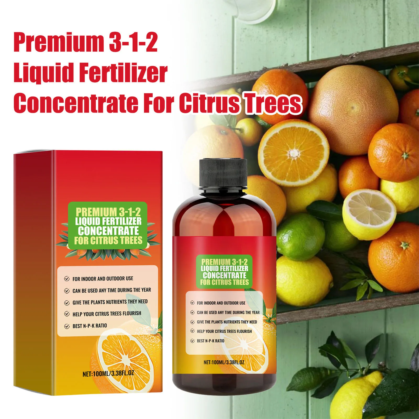 100ml Fruit Tree Nutrient Solution Autumn And Winter Citrus Tree Root Strengthening Liquid Orchard Plant Fertilizer Garden Tools