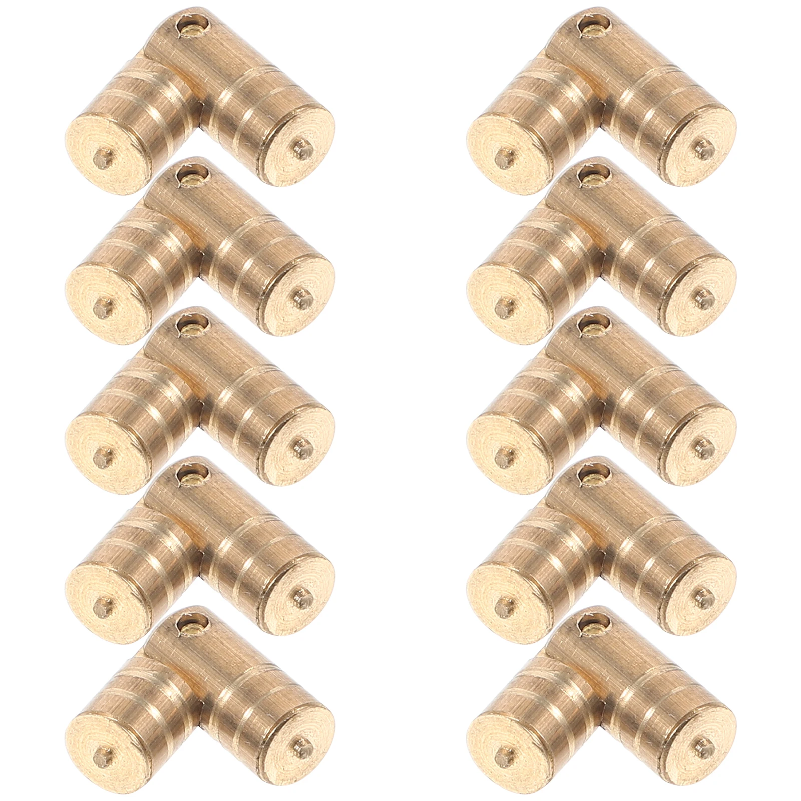 

10pcs Brass Hidden Cabinet Door Hinges For Jewelry Box Wooden Chest Metal Hinges Replacement Cupboard Wardrobe Hardware