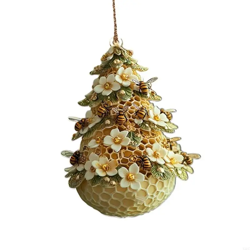 Honeycomb Christmas Tree Acrylic Ornament For Christmas Festives Celebration X3UC