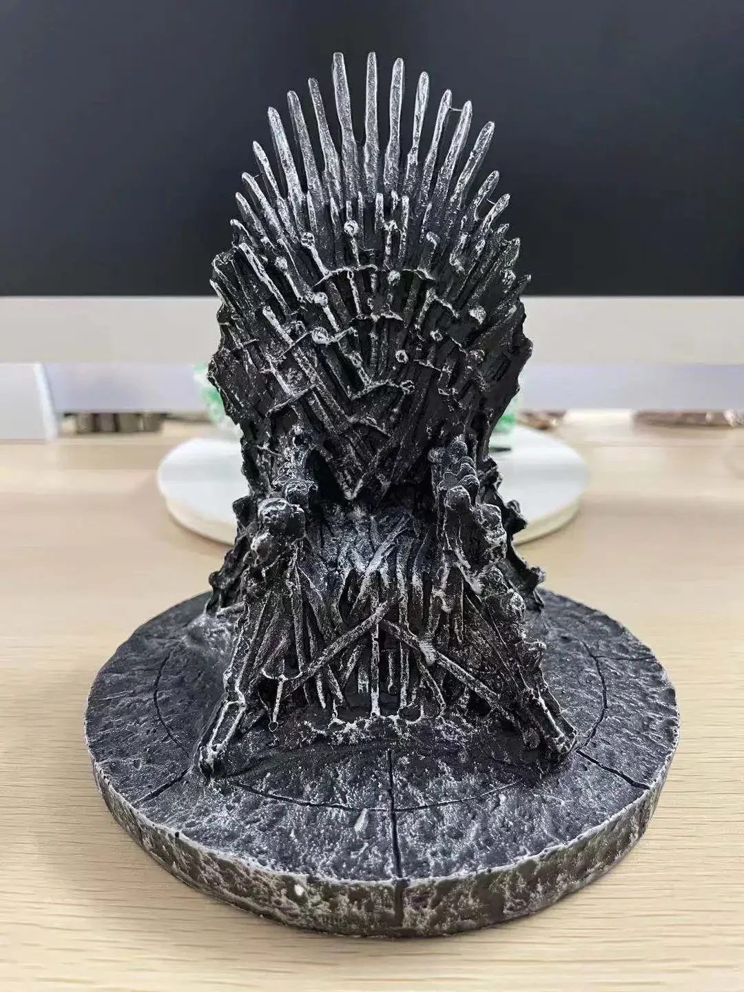 17cm o trono de ferro 17cm tronos figuras de gelo e fogo ação resina estátua modelo coleção modelo decoração para casa presente