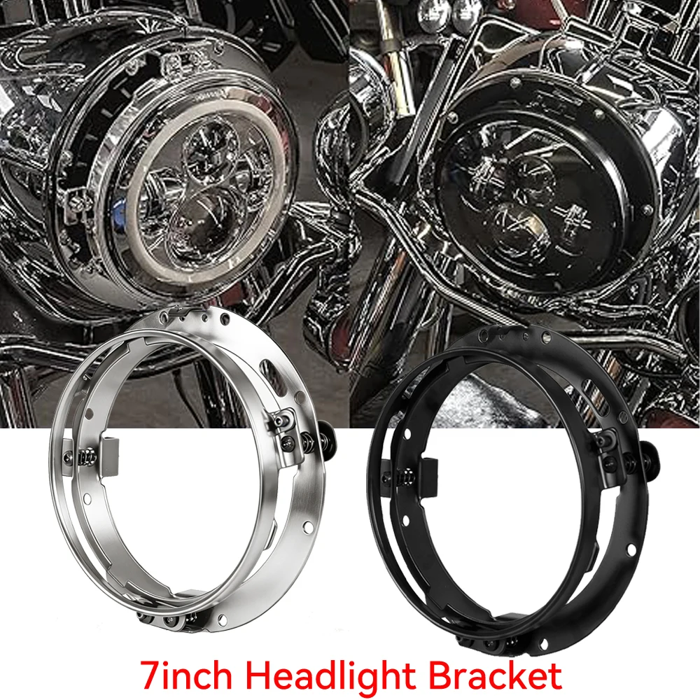 7 Zoll LED-Scheinwerfer-Montagehalterung, Halterungsring für Motorrad-Scheinwerfer, 7-Zoll-Halterung für Harley, für Auto Wrangler JK, Suzuki Samurai