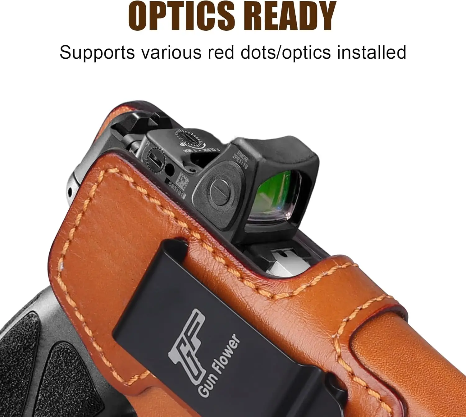 حافظة جلدية IWB لـ Taurus G3C/ G2C/ G2S/ G3C Toro/ TX22 Compact/ PT111/ PT140 G2، حزام الخصر الداخلي، حزام 1.5 بوصة - 1.75 بوصة، اليد اليمنى #3