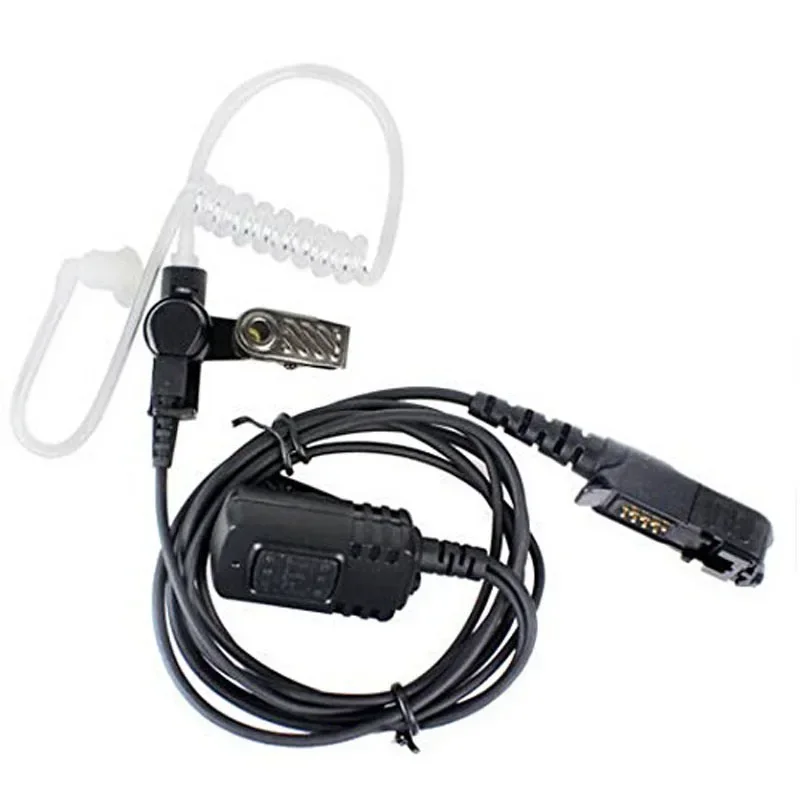 Tubo de aire acústico PTT micrófono auricular para Motorola XIR P6620 XIR P6600 E8600 XPR3300 XPR350 Radio Walkie Talkie