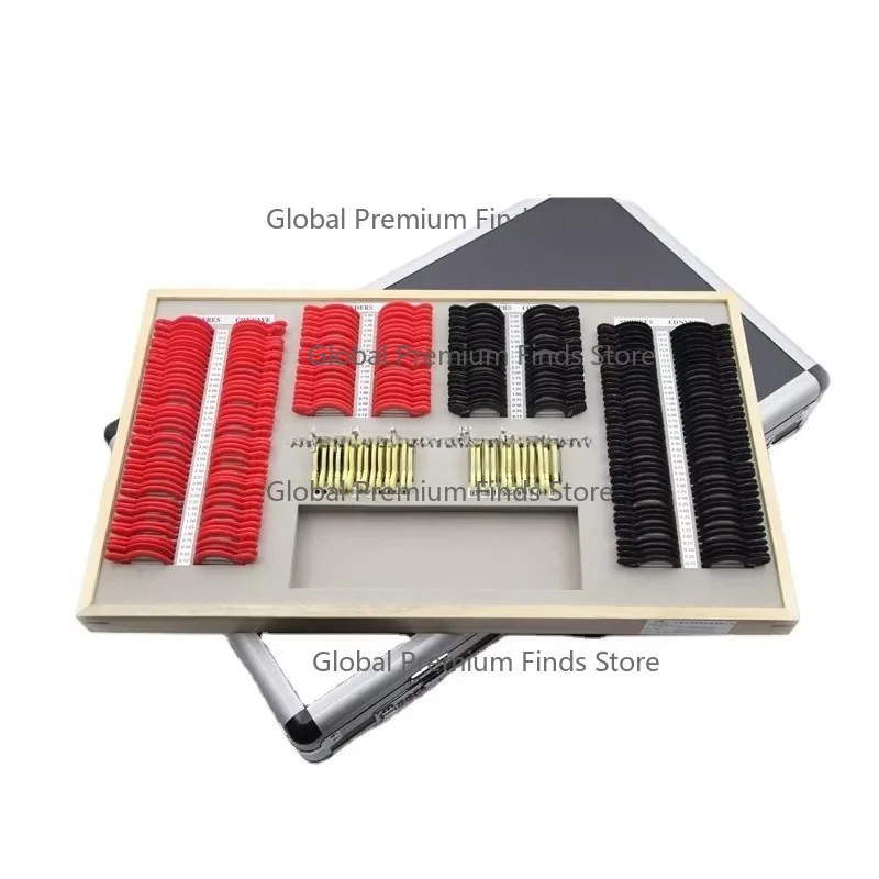 266 PCS Optical Trial Lens Set with Plastic Edge Professional Optometry Lenses for Eye Clinic