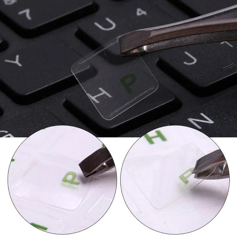 

Russian Keyboard Stickers Letter Sticker Waterproof Super Durable 2pcs for Laptop General- Keyboard