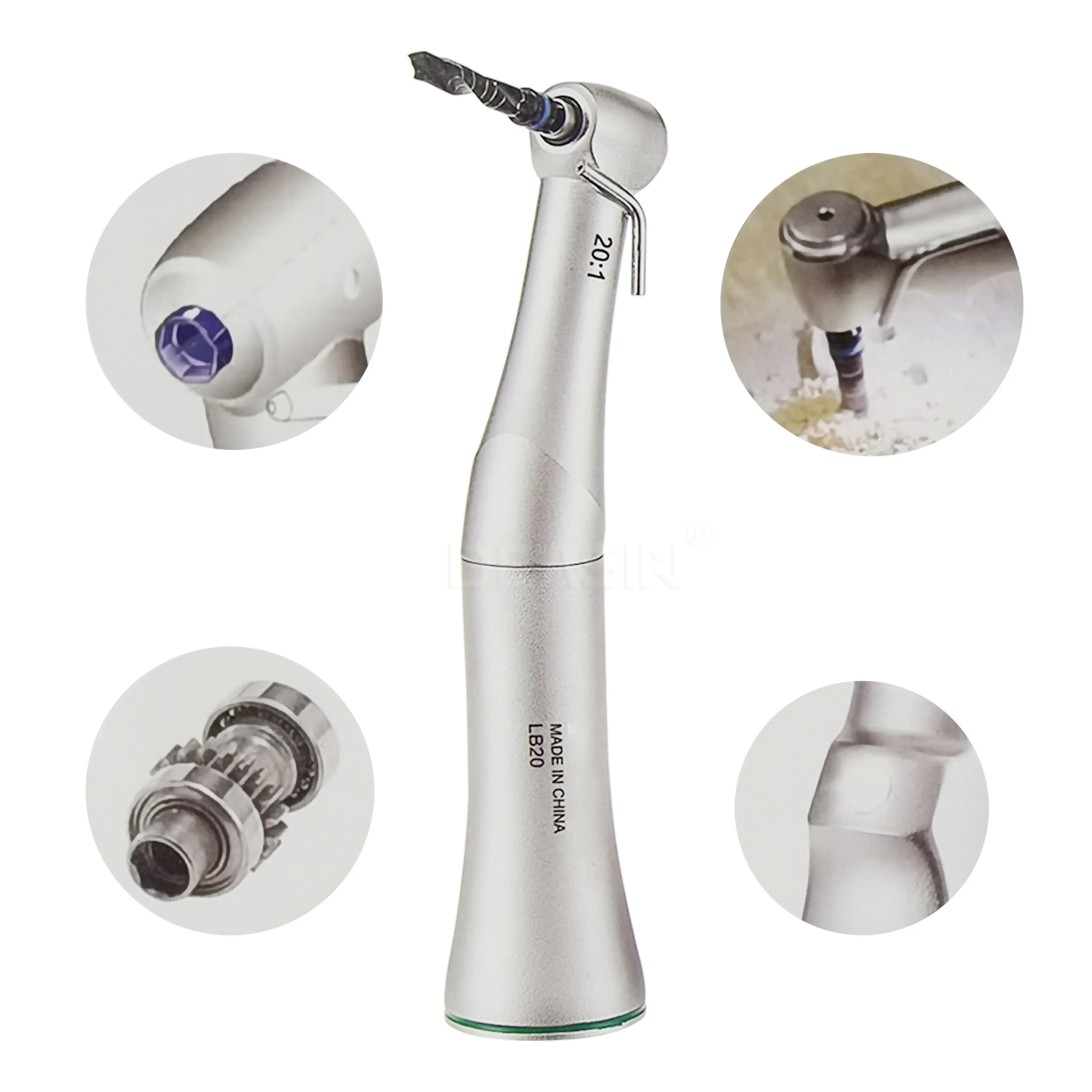 Den  tal Low Speed Handpiece W/ H/ imp lant Handpiece LED E-Generator 20-1 Contra Angle imp lant Drill Den  tal for Motor Machin