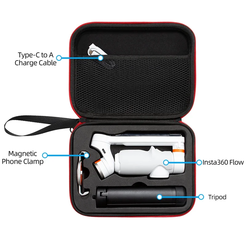 

AIAI 1 шт. портативная сумка для хранения, чехол для переноски, легкая маленькая сумка для Insta360, стабилизатор потока, подвес, черный
