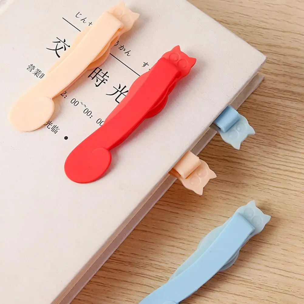 Silicone Automatic Bookmark Soft Silicone Page Marker Silicone Book Clip for Easy Page Marking Bookmark Automatic Page Marker