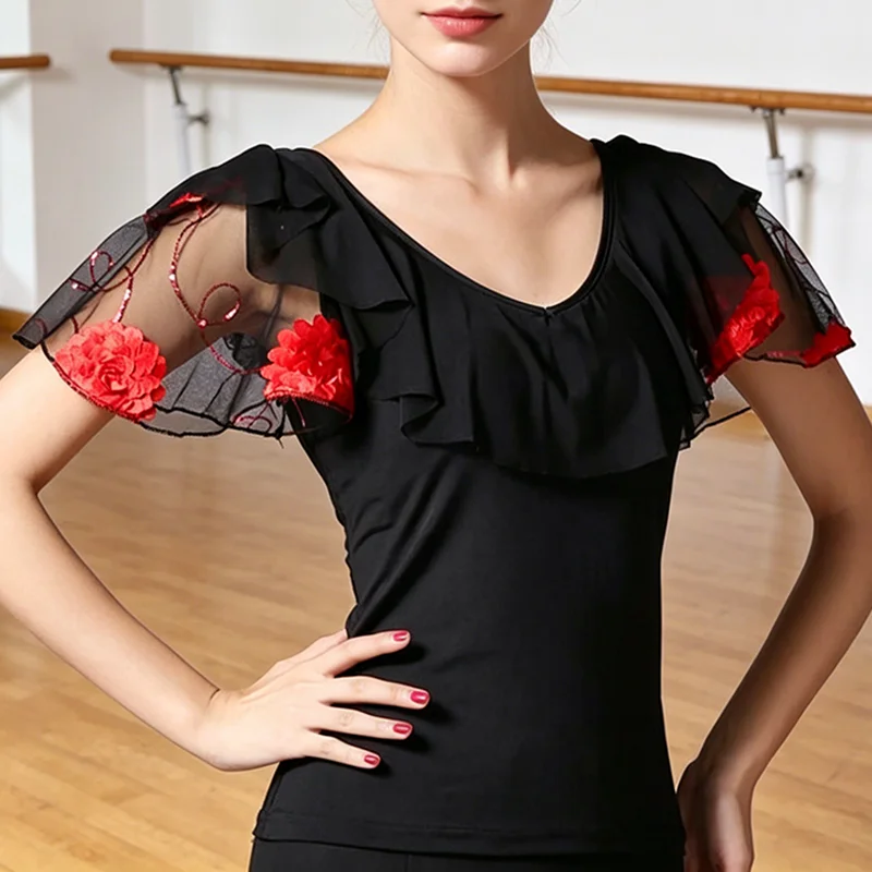 top-de-danca-de-salao-para-mulheres-vestido-de-pratica-e-competicao-de-valsa-espanhola-com-mangas-curtas