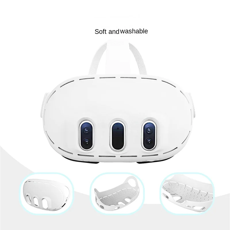 

Чехол для контроллера A96I для Meta Quest 3, гарнитура VR, защита для носа, подушечка для глаз, маска для лица, набор защиты линз