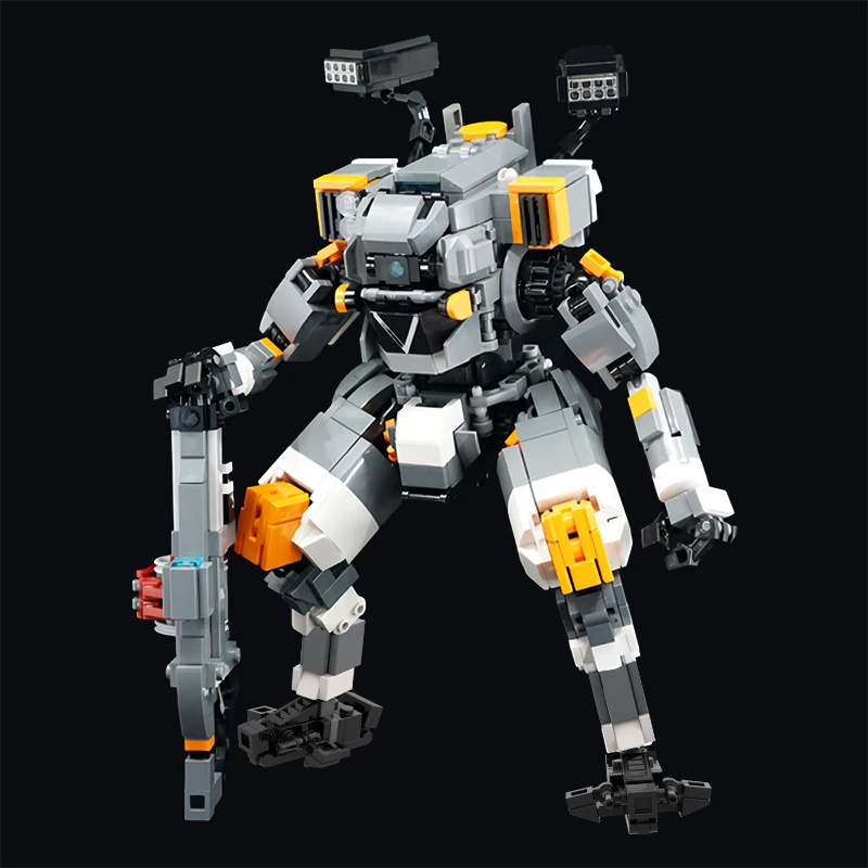 BuildMoc Mecha Titanfall Vanguard-Class FS-1041 Building Blocks Set Titan Robot Game Bricks Toys For Children Kid Birthday Gifts