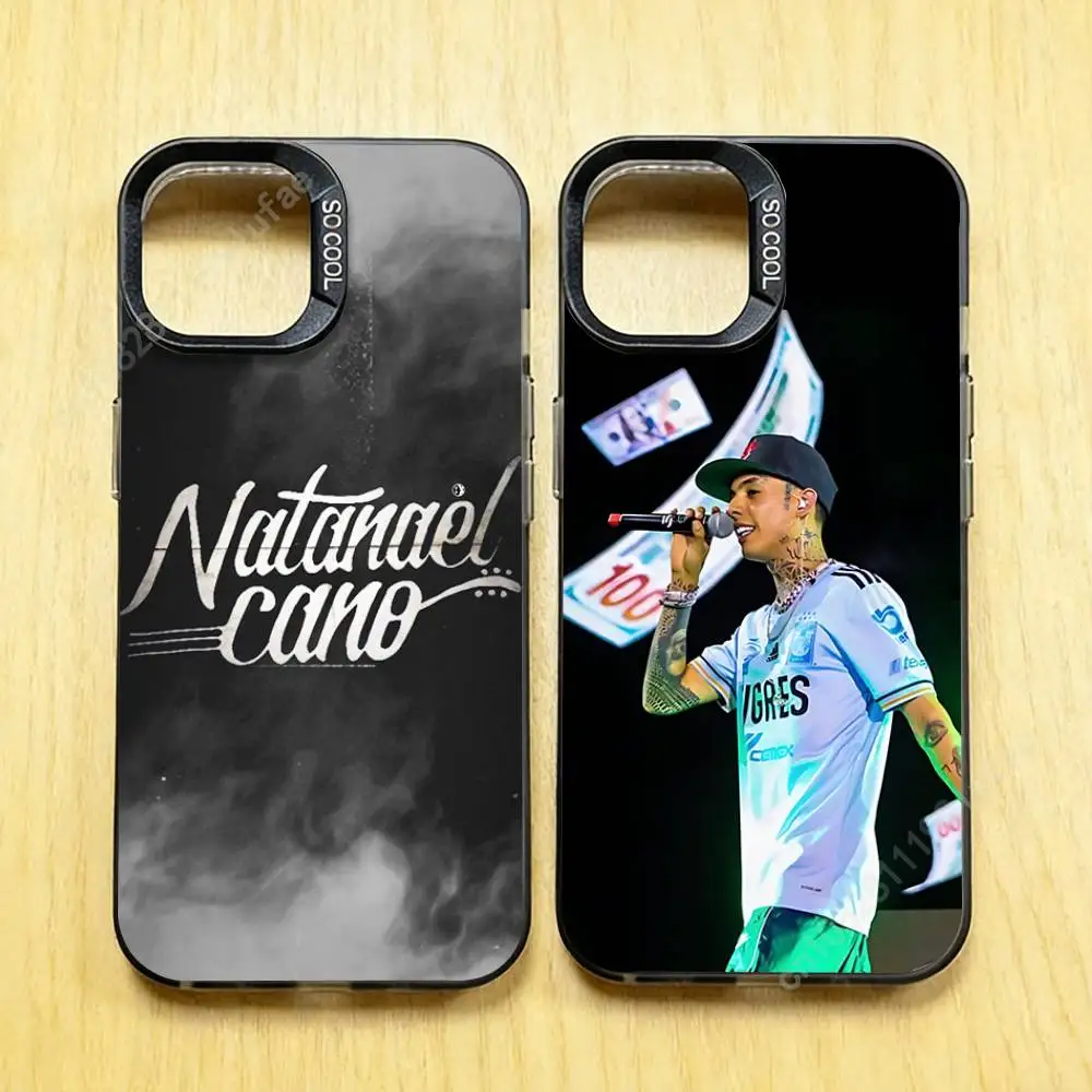 Funda para Teléfono del Rapper N-Natanael C-Cano para iPhone 17 16 15 Pro Plus 14 13 Max Mini 12 11 X XS Air, Parachoques de TPU