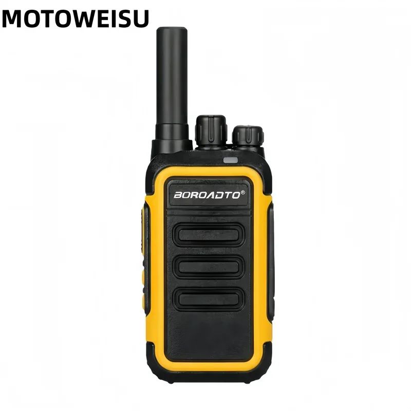 Professional High Power Handheld Walkie Talkie 10KM UHF 400-470MHz Two-Way Radio for Hotel Restaurant Long Range Communication