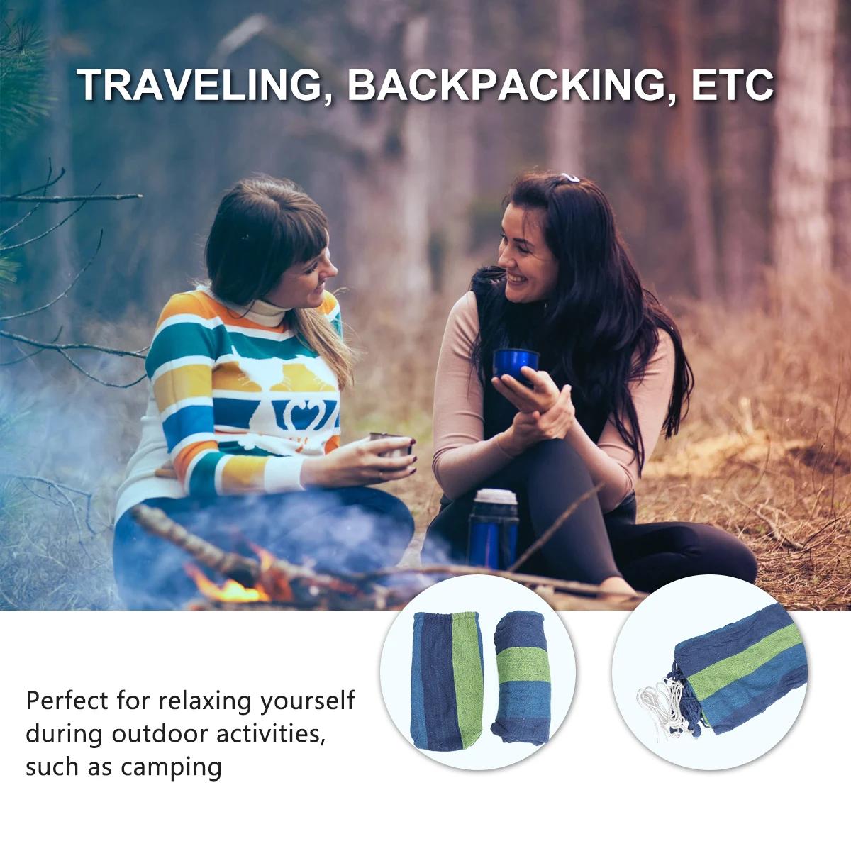 

Outdoor Hammock Camping Gear Parachute Accessories Swing Garden Travel Canvas The