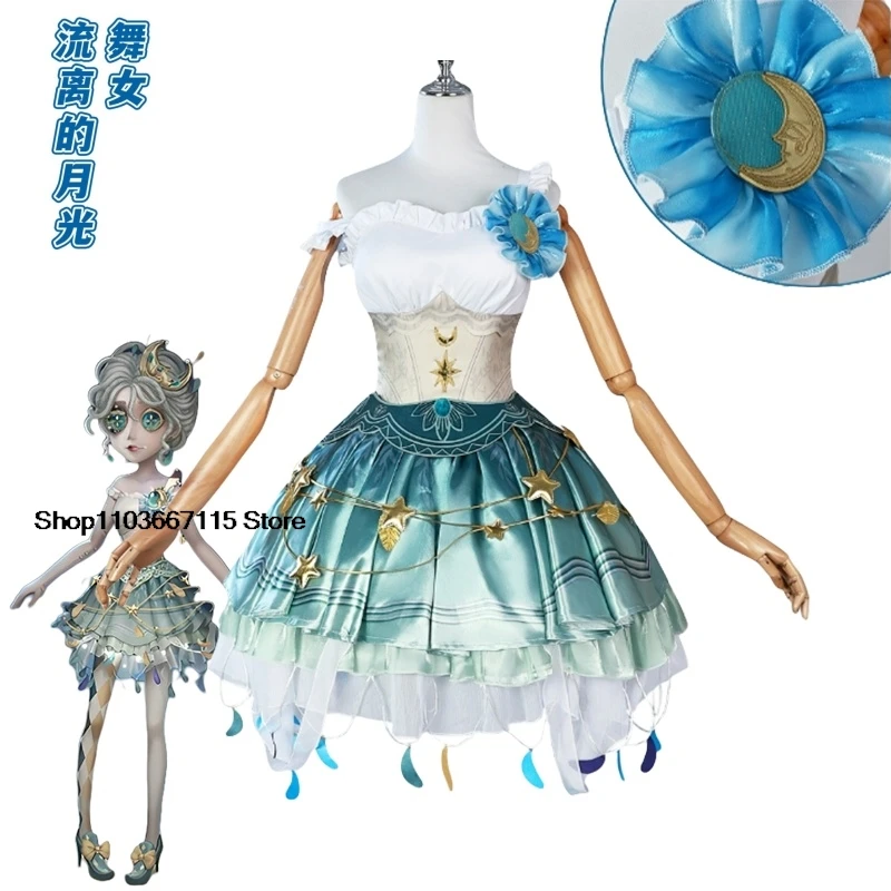 Identity V Female Dancer Margaretha Zelle Anime Cosplay Costume Wandering Moonlight Dress Halloween Party Role Play Woman Suits