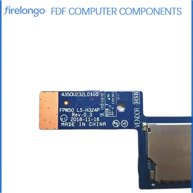 For HP 15s-du 15-GW 15-GW0502sa Laptop SD Card Reader LS-H324P High Speed Memory Card Adapter
