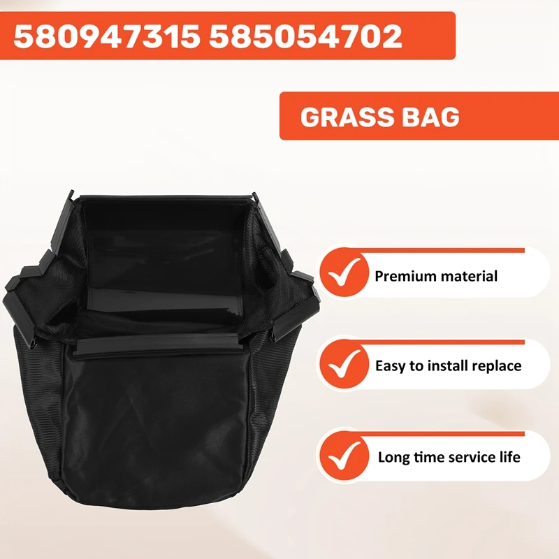 580947315 585054702 Grass Bag, For Husqvarna Various Models (Without Grass Catcher Frame)