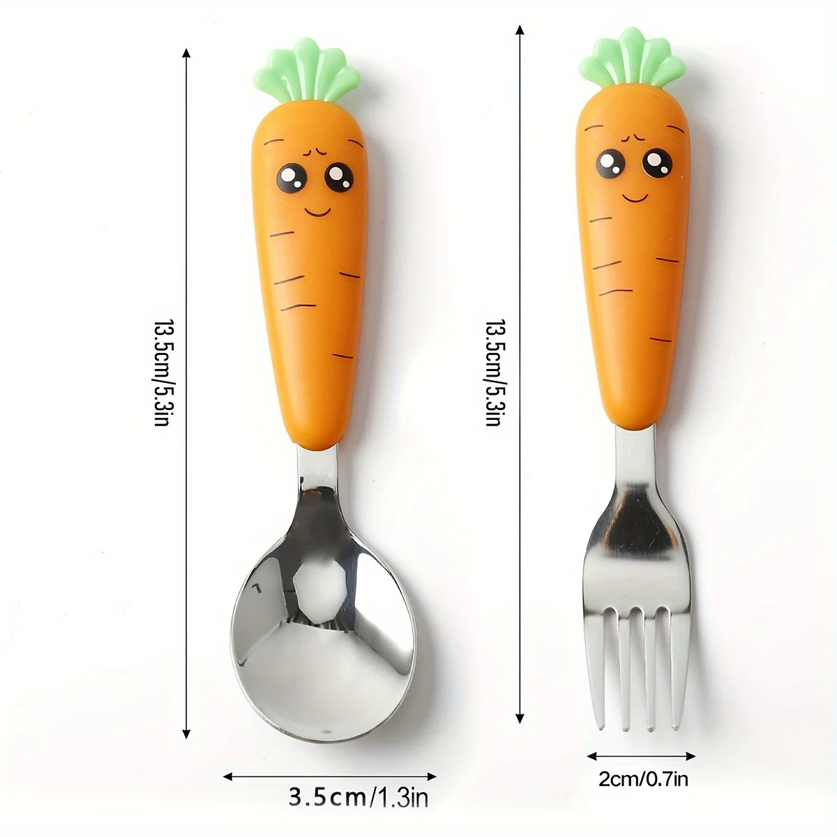 1 Stück, Karottenutensilien, Gabellöffel mit niedlicher Funktion