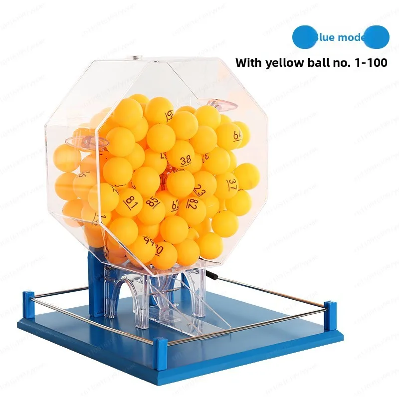 Two-color ball number selector Manual lottery machine Table tennis props Lucky turntable Opening bidding lottery