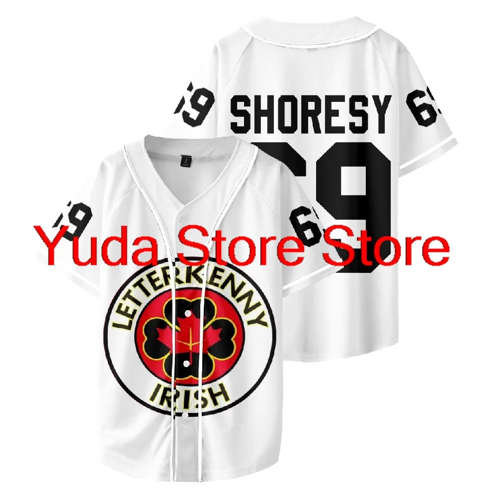 

Shoresy #69 Baseball Short Sleeve Baseball Jersey Number Outfit Men and Woman Short Sleeve Women Funny T Shirt