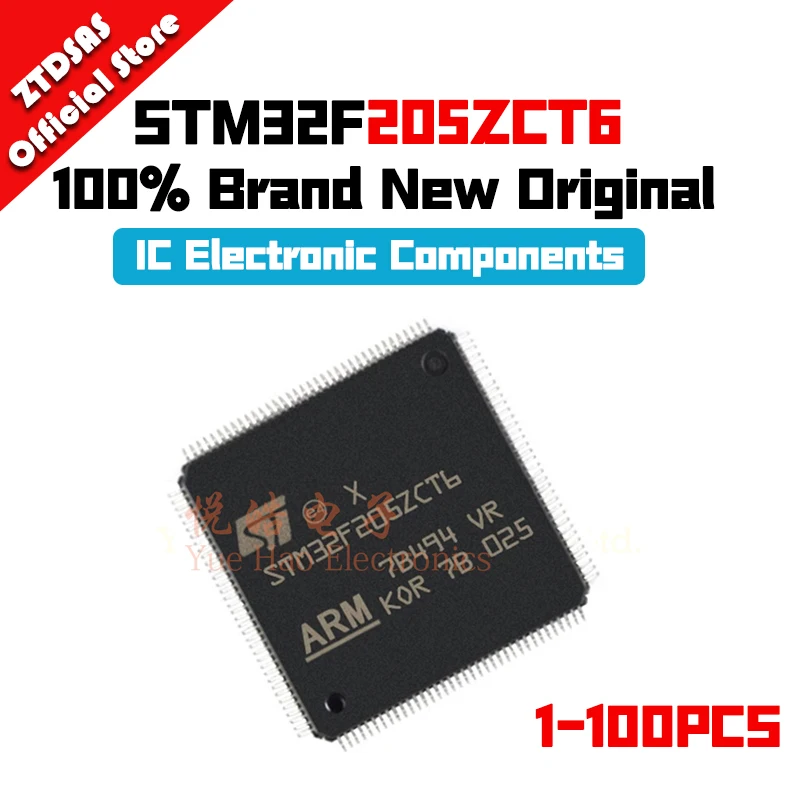 1-100pcs New Original STM32F205ZCT6 STM STM32 STM32F STM32F205 STM32F205ZC IC MCU FLASH LQFP-144