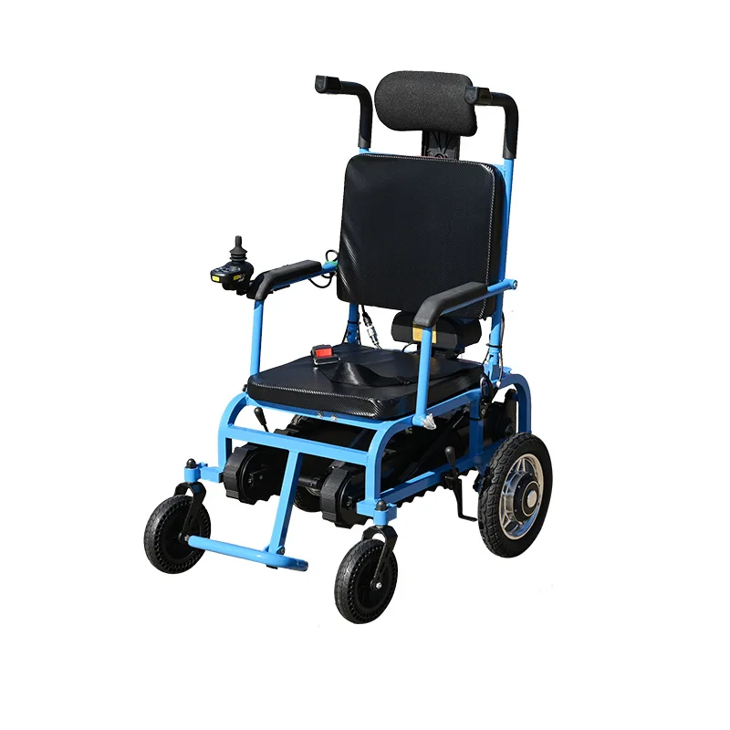

New electric climbing wheelchair up and down stairs wheelchair the elderly crawler climbing car folding portable climbing machin
