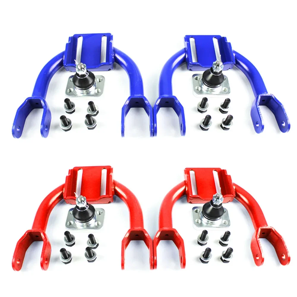 

Blue/Red Adjustable Front Upper & Rear Control Arm Camber Kit - For Honda Civic EG 1992-1995 Racing Suspension