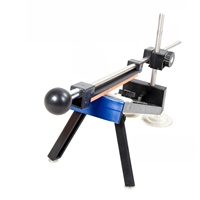 Fix-angle Sharpener, Professional Kitchen Knife Sharpener System with 4 Stones 180# 400# 800# 1500#, ABS Plastic Stainless