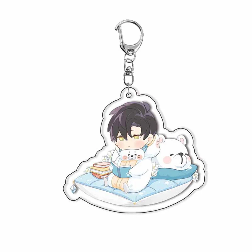 Hot Anime Love and Deepspace Q Edition Acrylic Keychain Xavier Zayne Rafayel Acrylic Shen Xinghui Li Shen Qi Yu Keychain Decor