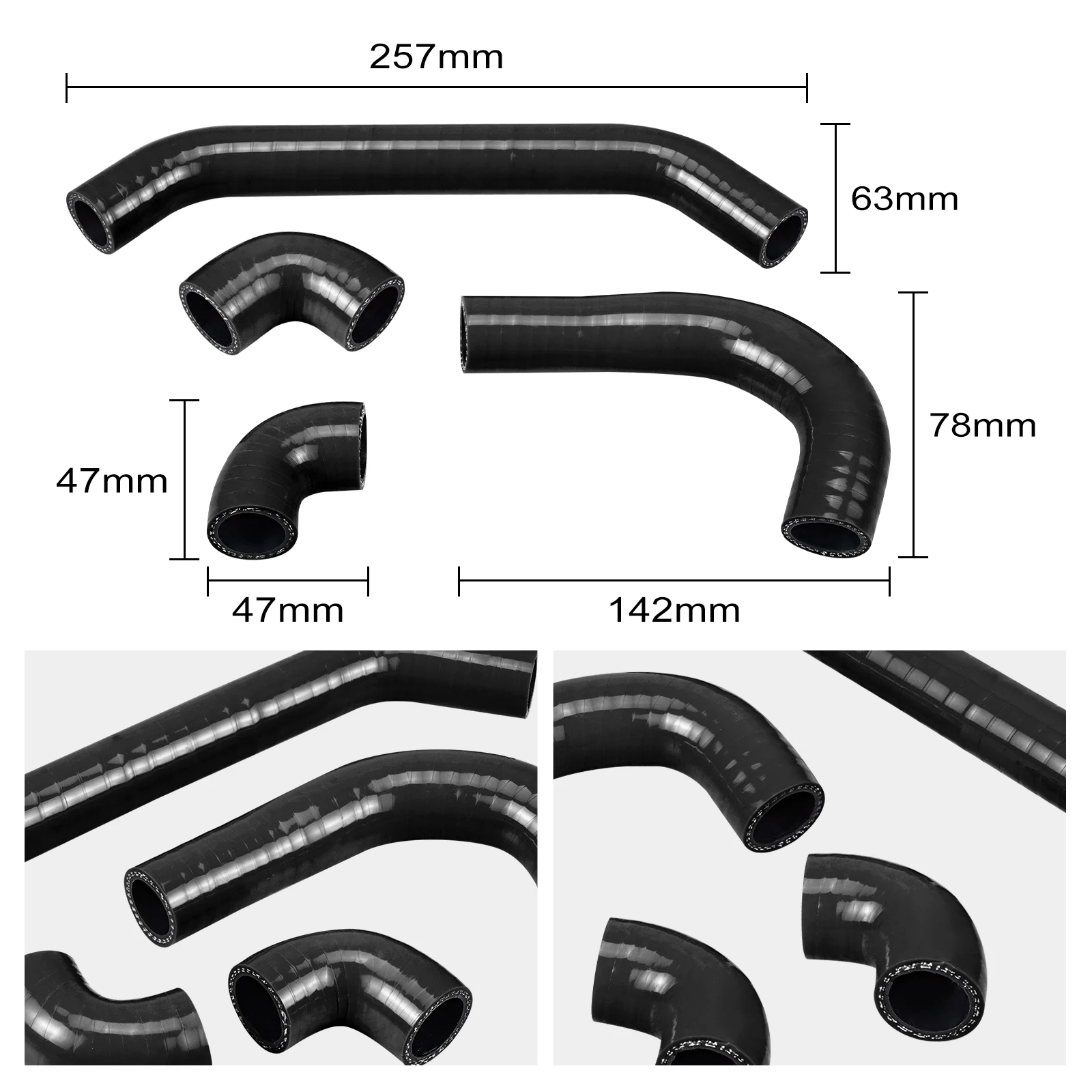 For Husqvarna TE300 TE250 2024 TX300 2023-2024 TE 300 250 TX 300 Motorcycle Silicone Radiator Coolant Hose Clamps Kit For KTM