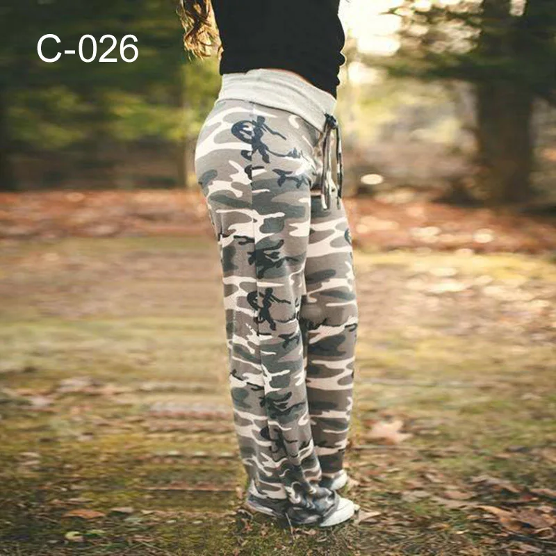 S-XXXL Women Loose Pants Lounge Trousers Floral Print Casual Stretch Waist Drawstring High Waist Long Pants Home Pajamas Pants