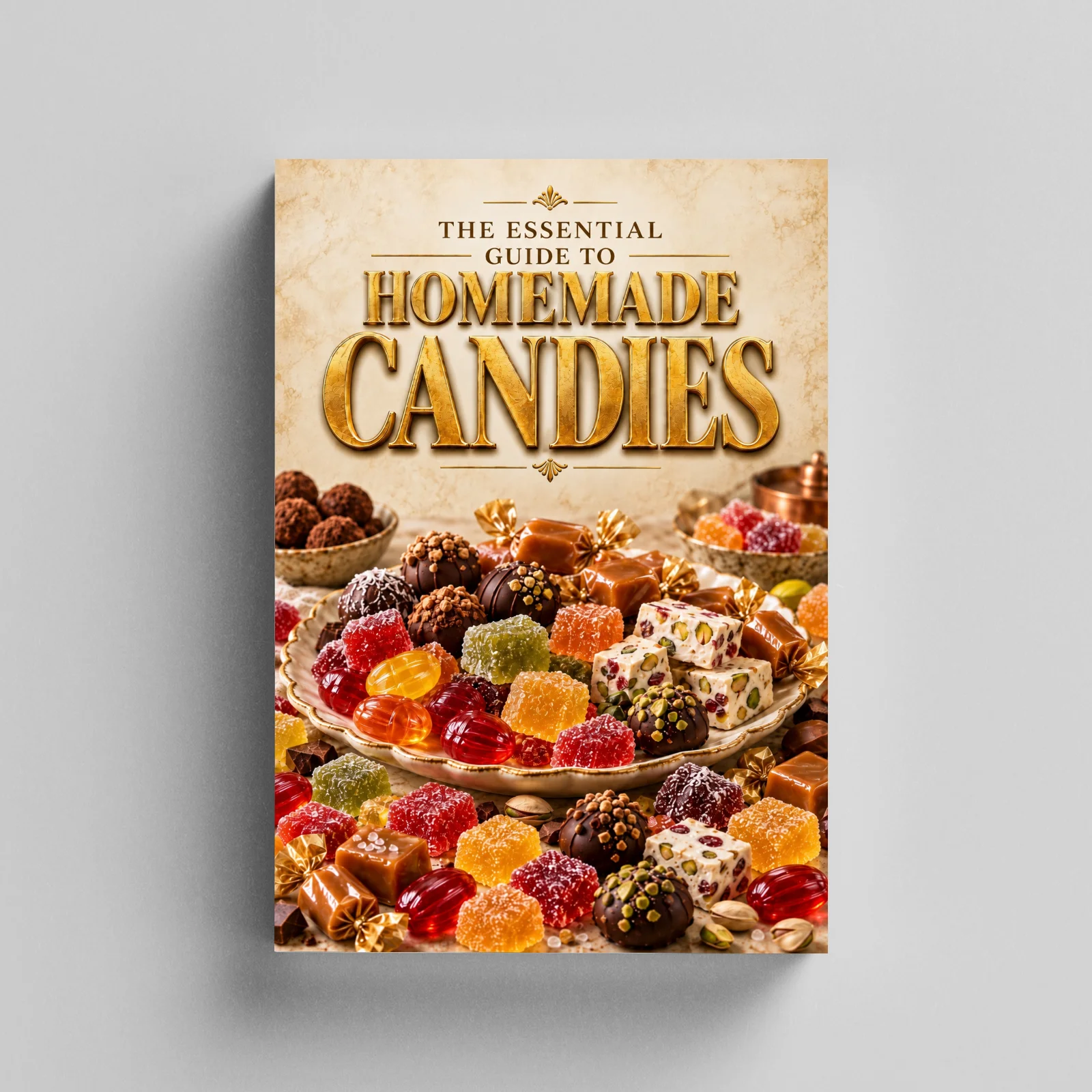 Complete Guide to Homemade Candy,Easy Recipes &Tips for Beginners,Make Professional-level Desserts at Home DIY ConfectioneryBook
