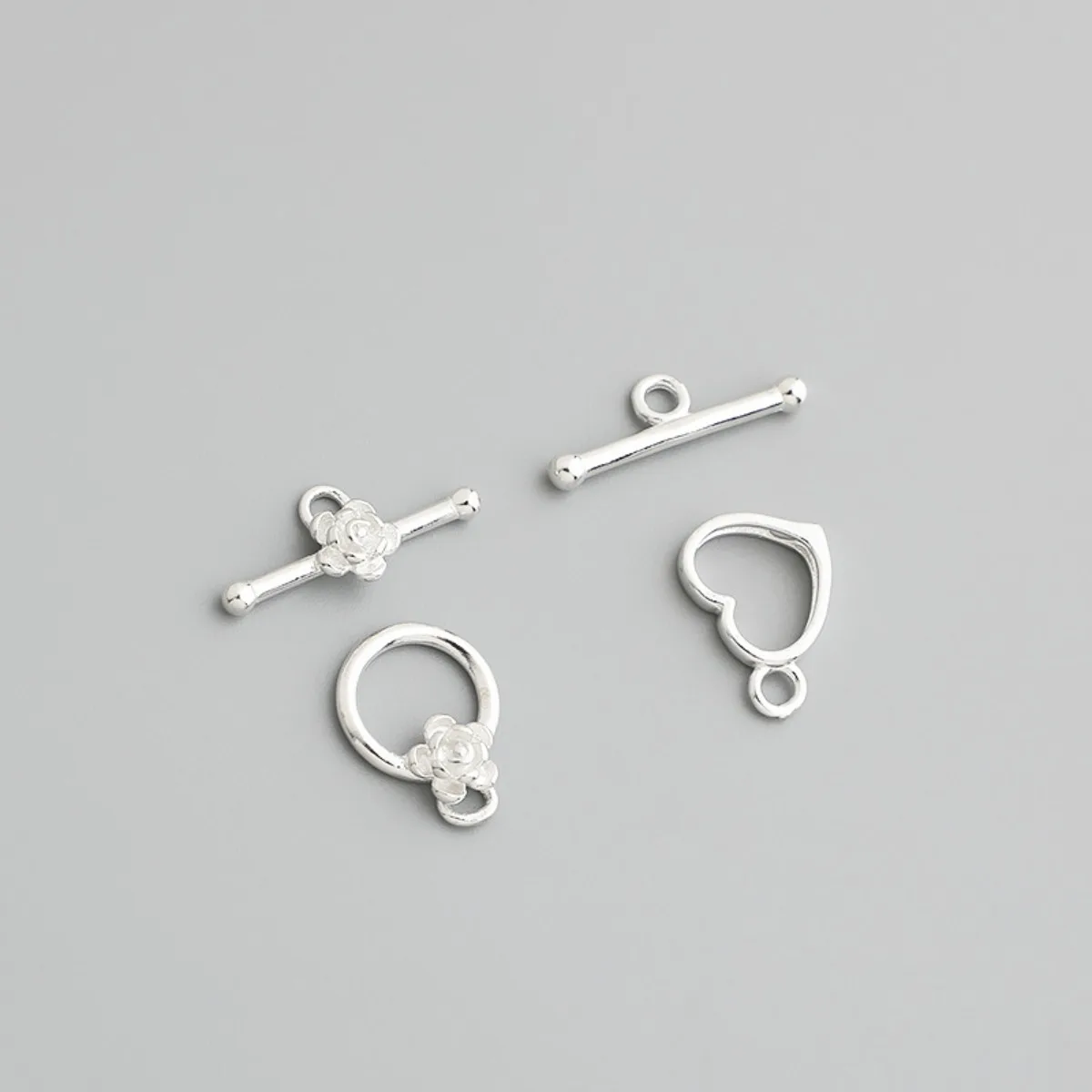 

1 Set 925 Sterling Silver Toggle Clasps Bracelet Clasps Necklace Clasps for Jewelry Making