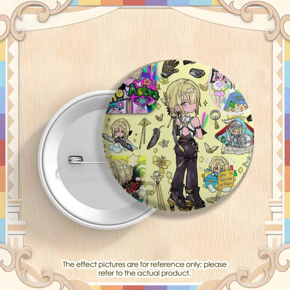 Zzz Zenless منطقة صفر مخطط شارات مستديرة رائعة شارة دبابيس الإبداعية للملابس قبعة ظهره هدية الملحقات