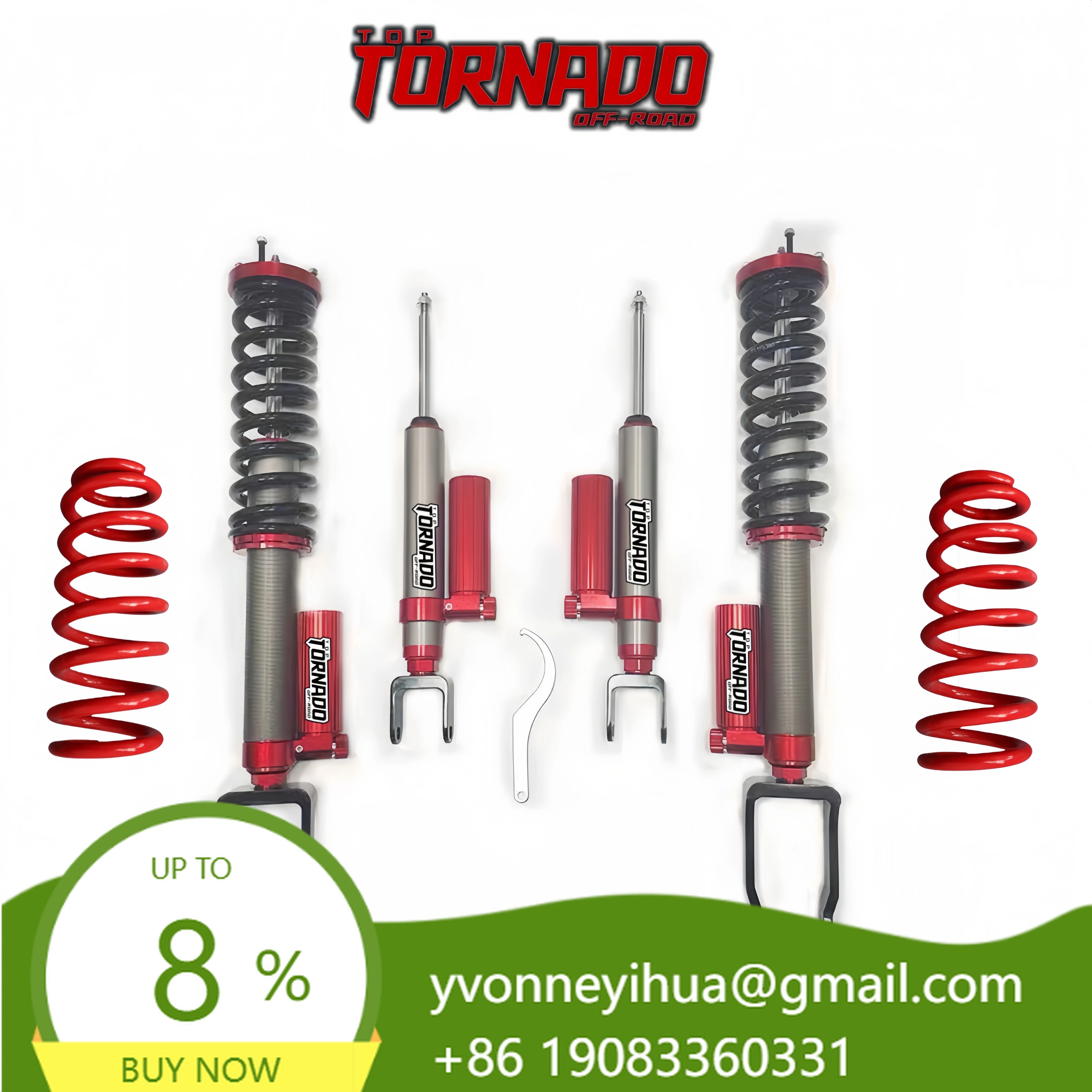 High-quality 4x4 Off-road Nitrogen Compression Rebound Adjustable Suspension Lift Kit For Jeep Cherokee WK2