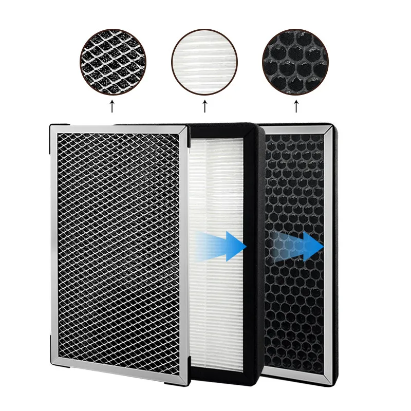 PM2.5 pipeline fresh air filter box front air inlet formaldehyde removal activated carbon purifier filter