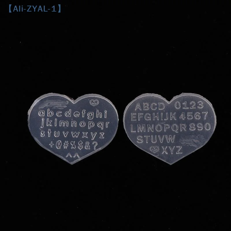【ZYAL-1】1/3PCS Art Decoration Universal English Letter Design Nail Silicone Mold Earring Necklace 3D Resin Mold DIY Tools